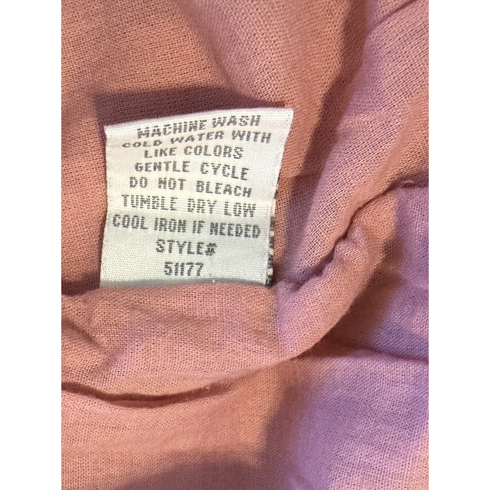 CALI 1850 Skirt Womens Large Dusty Rose Solid Peasant Short Ruffle Fringe Lined - Picture 7 of 7